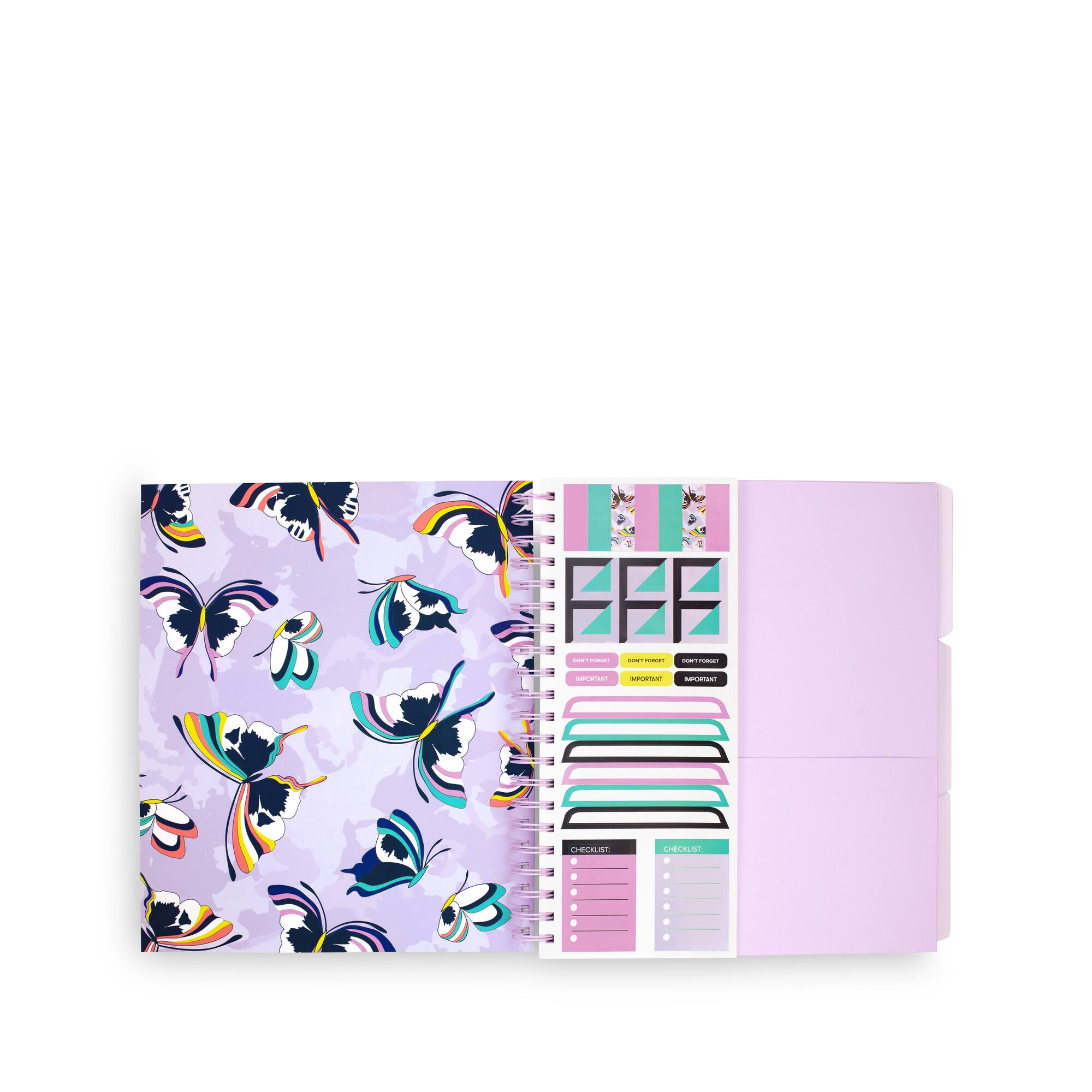 Vera Bradley® Lavender Butterflies Subject Divided Notebook